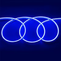 Лента неон 12В IP67 9.6Вт/м синий 2835 120LED/м 50м General катушка