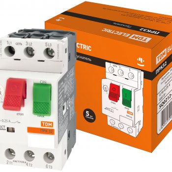 Пускатель ПРК32-0,25 In=0,25A Ir=0,16-0,25A TDM