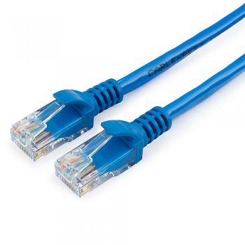 Патч-корд UTP - 5е RJ-45 2 м, многожильный, Cablexpert, синий (1/100)
