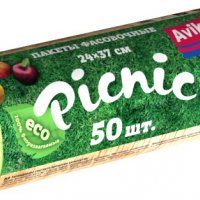 Пакеты для продуктов 24х37 50шт рулон зеленый Picnic Авикомп (40)