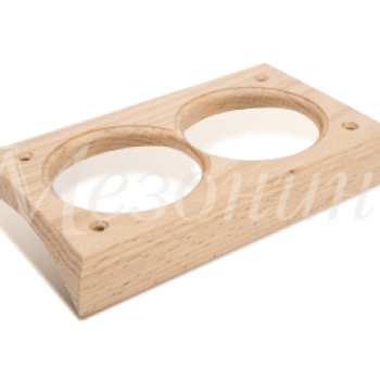 Накладка на бревно D200-220мм 2СП бук 170х100х20мм (1)