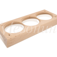 Накладка на бревно D200-220мм 3СП бук 240х100х20мм ретро (1)