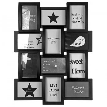 Мультирамка Platinum BIN 12 фото черный (8)