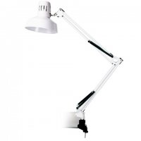 Светильник настольный струбцина Е27 Camelion KD-312 C01 белый 60Вт (12)