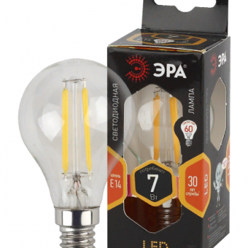 Лампа филамент шар G45 7Вт Е14 2700К 695Лм Эра (10/100/2400)
