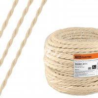 Провод витой 2х2,5 бежевый TDM ГОСТ ретро (50)