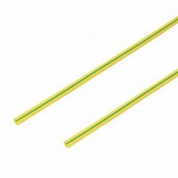 Трубка термоусадочная ТУТнг 1.5/0.75мм желто-зелёный Rexant 1м (50)