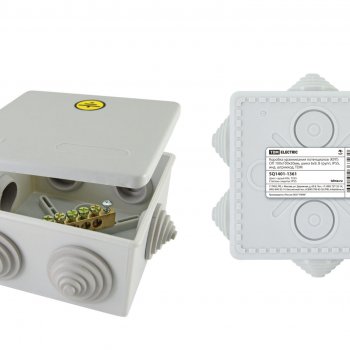 Коробка уравнивания потенциалов TDM КУП 100х100х50мм IP55 шина 6х9 8 групп (6)