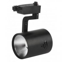 Светильник трековый 30Вт Эра TR1-30 BK 4000К 2100Лм COB D100х235мм черный (10)