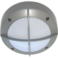 Светильник уличный настенный GX53 Ecola B4143S IP65 матовый решётка алюминий серый D145x65мм