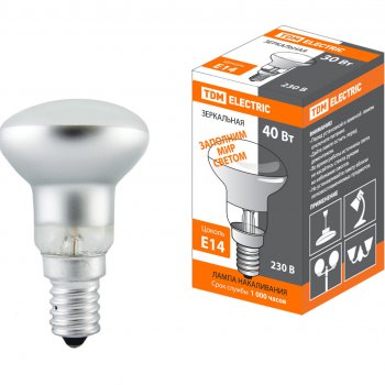 Лампа накаливания R39 40Вт Е14 TDM (100)