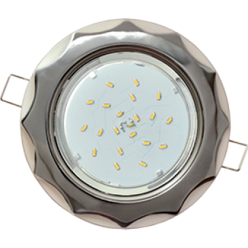 Ecola GX53 H4 9014 светильник встраив. без рефл. "Звезда" черный хром-жемчуг 38x116 (к+)