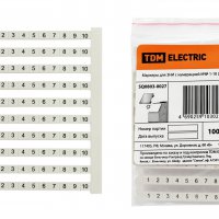 Маркеры для ЗНИ с нумерацией №1-10 (упак. 100 шт.) TDM (650)