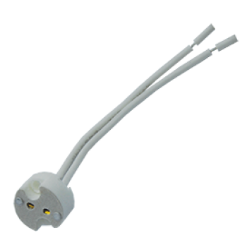 Патрон GU5.3 керамический 2x8см Ecola