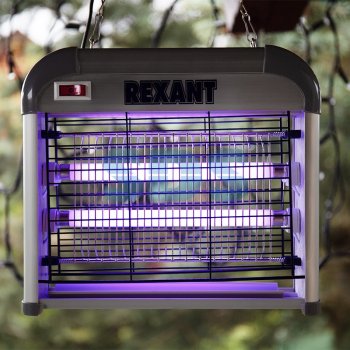 Лампа антимоскитная 2х6Вт 60м² 220В  Rexant (10)