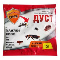 Дуст от тараканов клопов Бдительный страж 100гр (50)