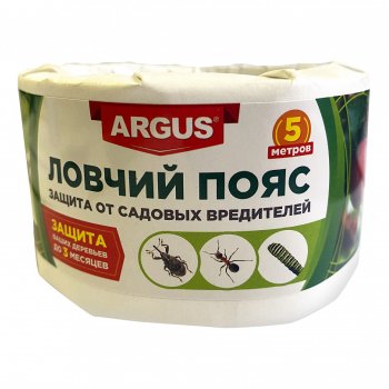 Ловчий пояс 5смх5м для деревьев от садовых вредителей Argus (48)