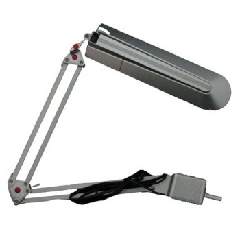 Светильник настольный люминисцентный струбцина Camelion KD-017С 11Вт 2G7 серебро (6)