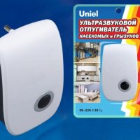 Отпугиватель насекомых и грызунов Uniel UDR-E11 80м2 белый (10)