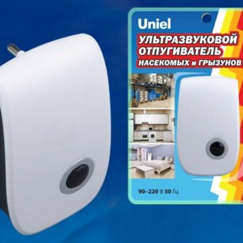 Отпугиватель насекомых и грызунов Uniel UDR-E11 80м2 белый (10)