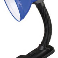 Светильник настольный прищепка Е27 Ultraflash UF-320 C06 синий 60Вт (42)