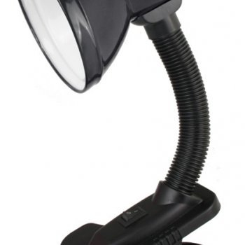 Светильник настольный прищепка Е27 Ultraflash UF-320 C02 черный 60Вт (42)