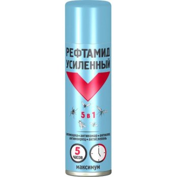 Рефтамид аэрозоль Экстра Максимум 150мл (комар,мошка,клещ)(24)