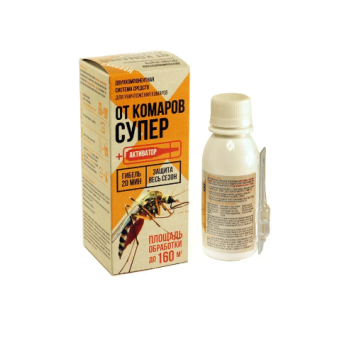 Проф.концентрат эмульсии от комаров 80мл 45% (бифентрин 5%, хлорпирифос 40%) + 1мл ампула-актив(30)