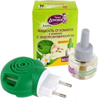 Комплект от комаров Домовой: жидкость 60ночей+фумигатор Семейный (24)