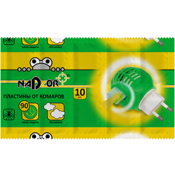 Пластины от комаров Nadzor 10шт б/з (10/250)