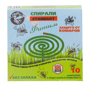 Спирали от комаров Frog 10шт без запаха зеленые (60)