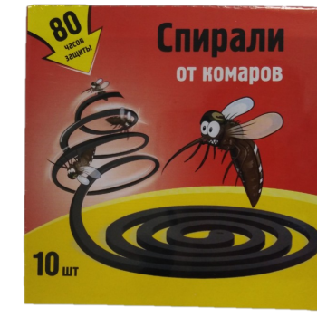 Спирали от комаров NN 10шт без запаха черные (60)