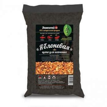 Щепа для копчения Яблоневая 1200мл Зажигай (24)