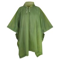 Дождевик-пончо ПВХ 127х100 120мкм EVA с чехлом зелёный Komfi (50)
