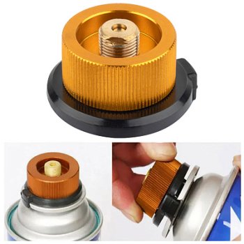 Переходник-адаптер на цанговый баллон д/горелки с резьбовым креплением (200)