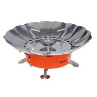 Плита туристическая Ермак цанговый захв, пьезоподжиг, с лепестками, большая (24)