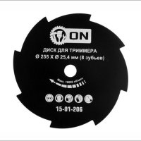 Диск для триммера  8зубьев 255х25,4мм ON