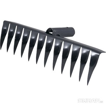 Грабли витые 12-зуб. с развернутым зубом тулейка 24мм (А) (10)