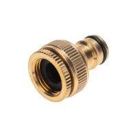 Адаптер латунный 1/2-3/4 внутренняя резьба с переходником Четыре Сезона (96)