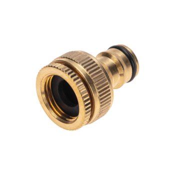 Адаптер латунный 1/2-3/4 внутренняя резьба с переходником Четыре Сезона (96)