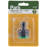 Адаптер пластиковый с переходником 1/2-3/4  HL022 блистер Park (200)