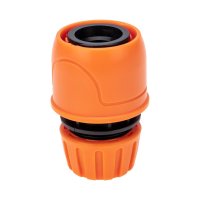 Коннектор для шланга быстросъёмный с аквастопом 1/2 пластиковый Четыре Сезона
