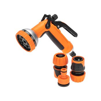 Пистолет-распылитель для полива 10 режимов + коннекторы 3/4 Четыре Сезона (48)