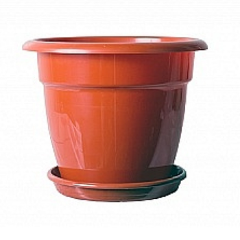 Кашпо с поддоном 2.5л терракот (30)