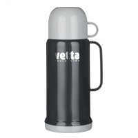 Термос 0,6л пластик стеклянная колба  Vetta (12) акция