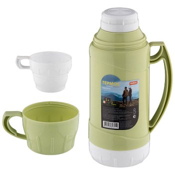 Термос 1,0л стекл колба, пластик корпус Mallony Valente (12)