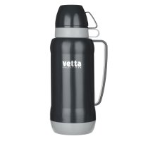 Термос 1,8л пластик стеклянная колба 2чашки Vetta (12) акция