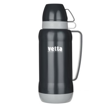 Термос 1,8л пластик стеклянная колба 2чашки Vetta (12) акция