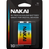 Батарейка 6LR61 NAKAI Hi-Tech 1xBL (12/120)