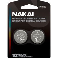 Батарейка литиевая CR 2032 NAKAI Hi-Tech 2xBL 3V (24/144)